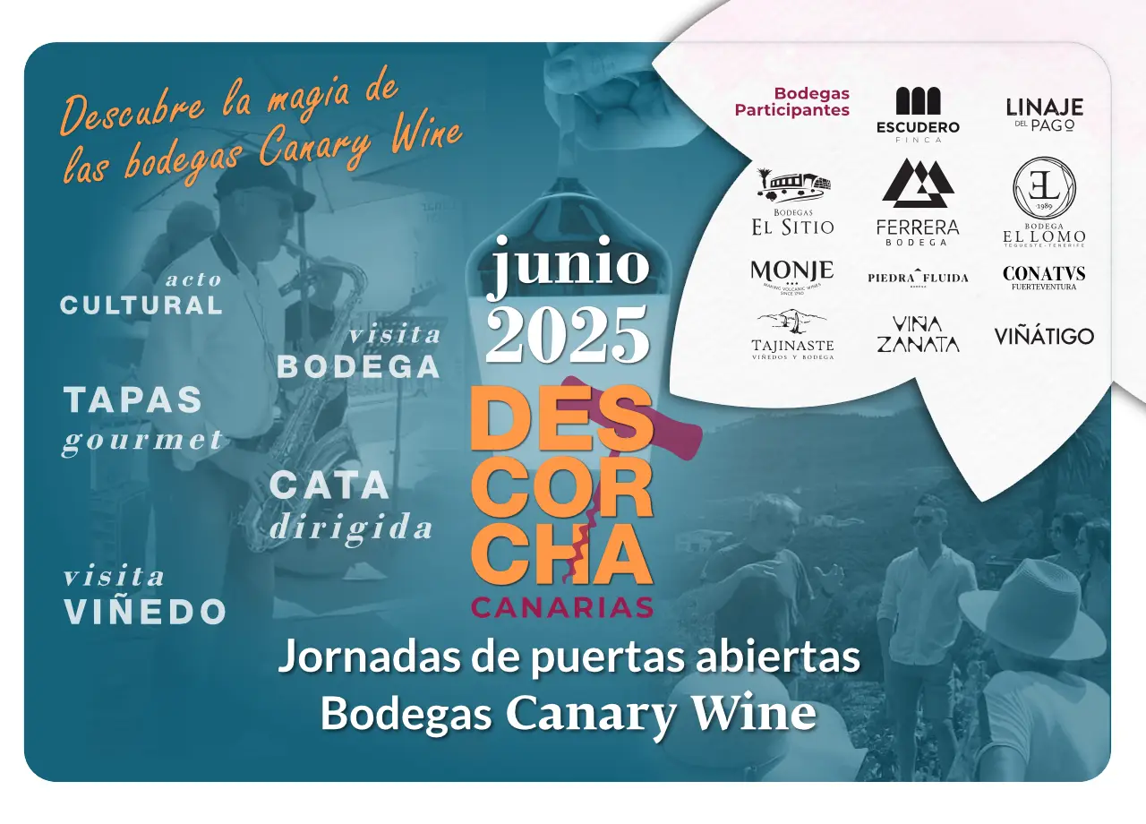 Descorcha Canarias 2025”, las jornadas de puertas abiertas para descubrir la magia de las bodegas de Canary Wine