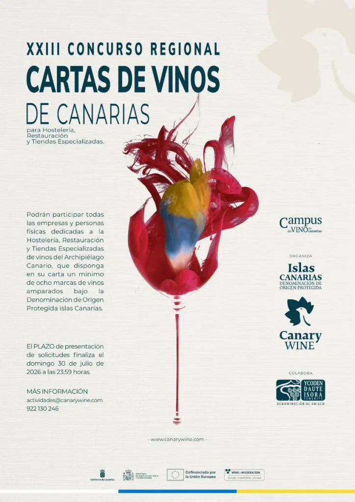 Cartel Concurso de Cartas de Vinos